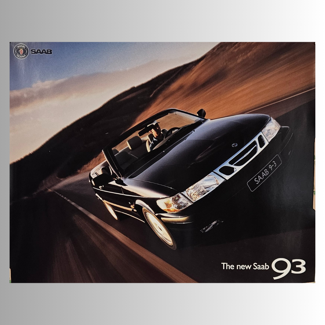 Saab 9-3 Convertible Poster – "The New Saab 93"