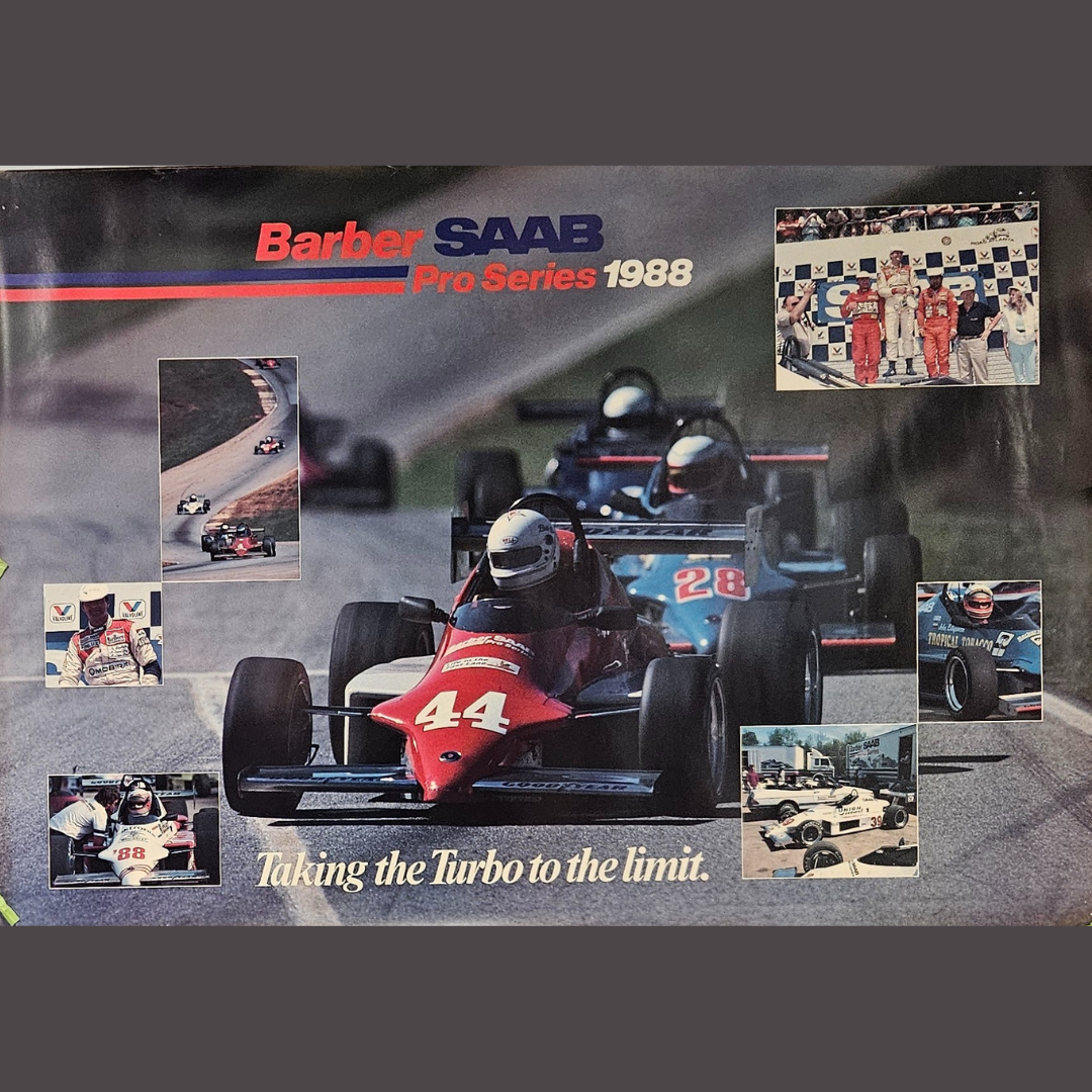 Barber Saab Pro Series 1988 Poster – Vintage New Old Stock
