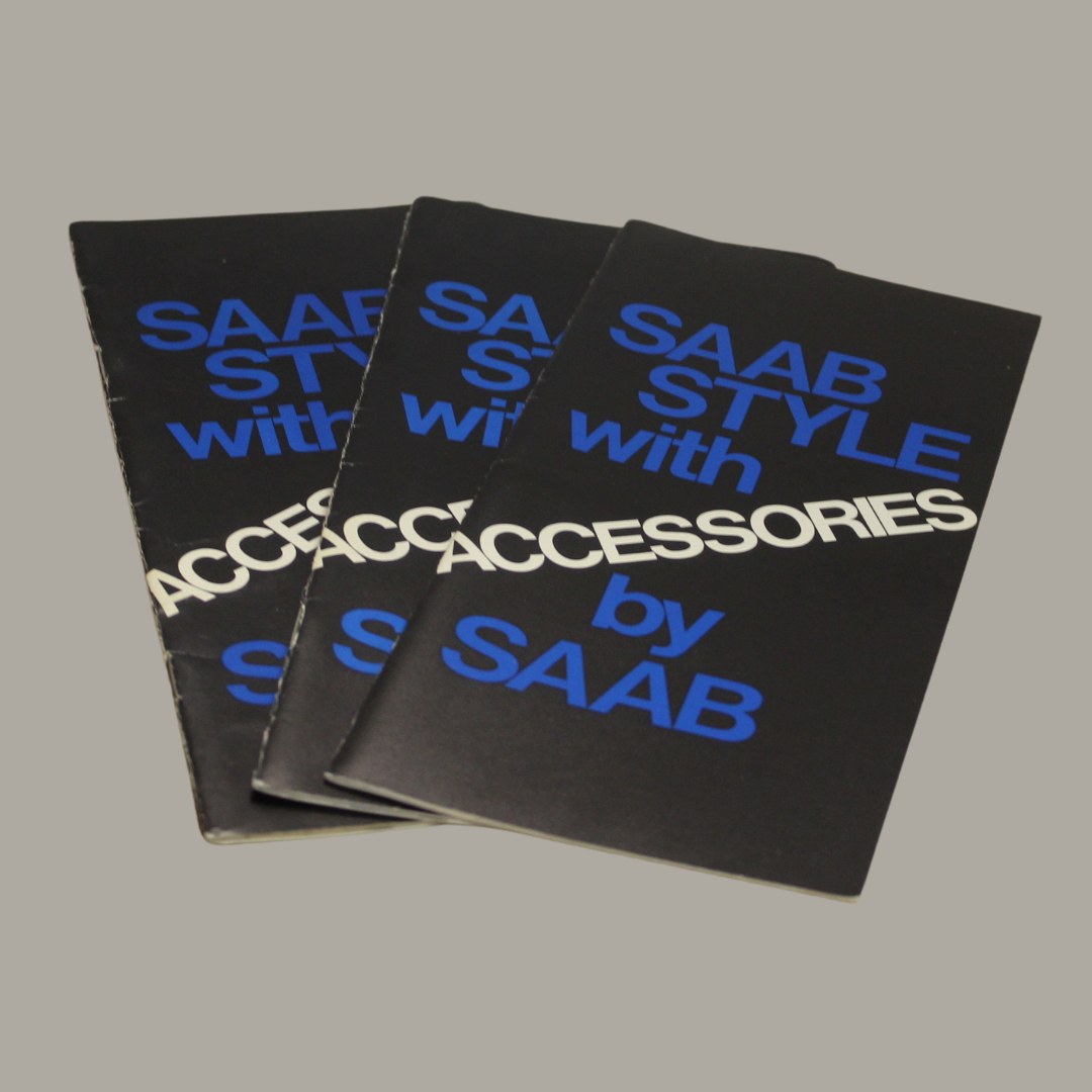 Vintage Saab Style with Accessories Brochure – Factory Options & Customization Guide