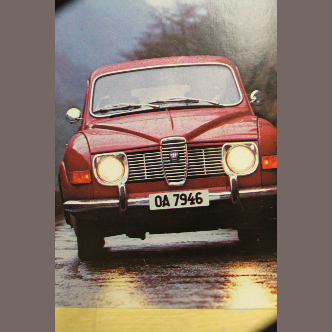 Vintage 1970 Saab V4 Brochure – 96 Sedan & 95 Station Wagon