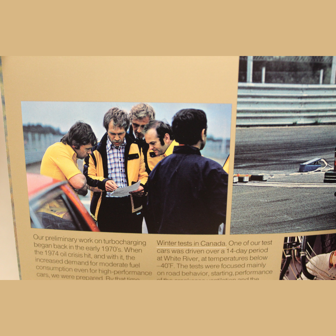 Vintage Saab 99 Turbo Exposé Brochure – Factory Engineering, Testing & Performance Guide