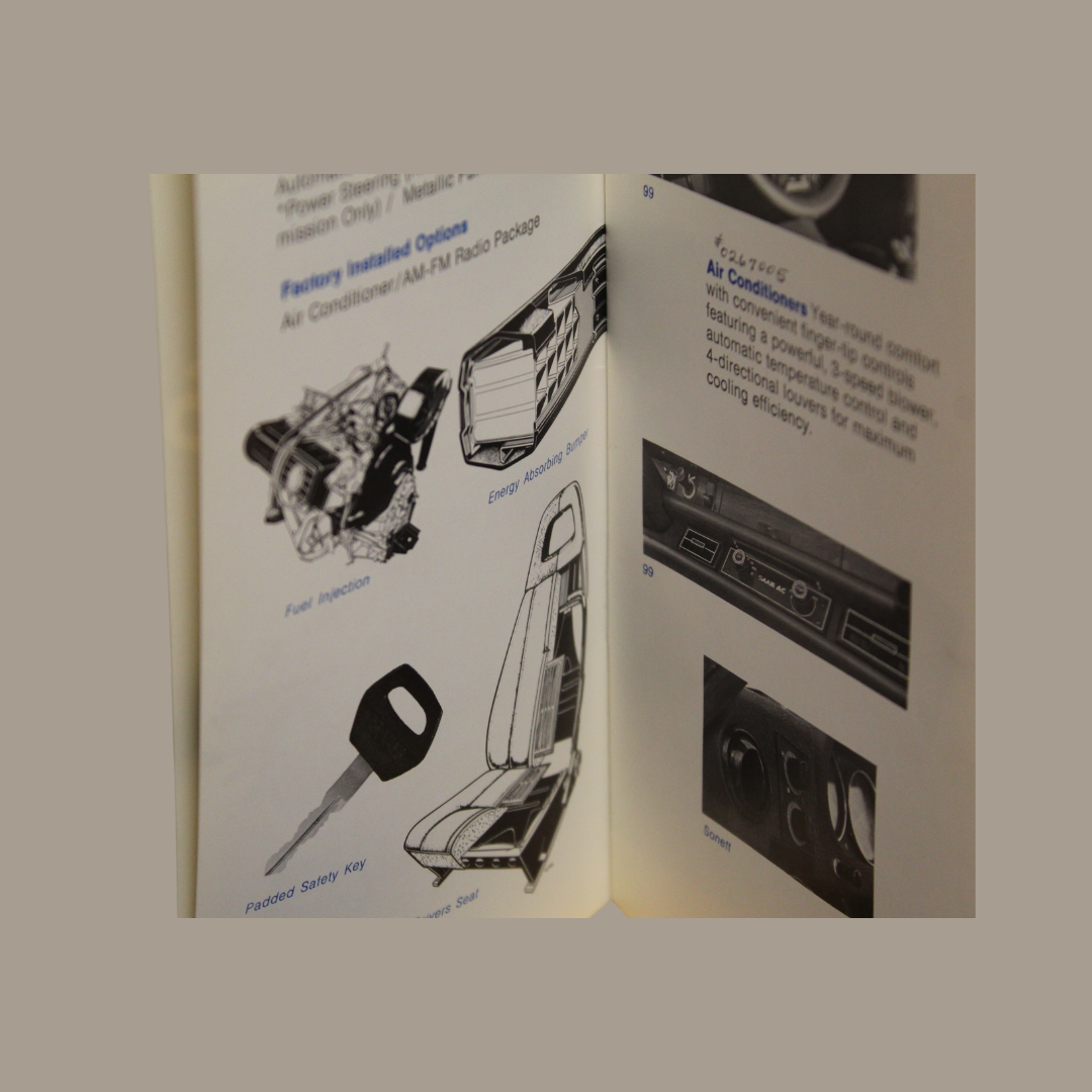 Vintage Saab Style with Accessories Brochure – Factory Options & Customization Guide