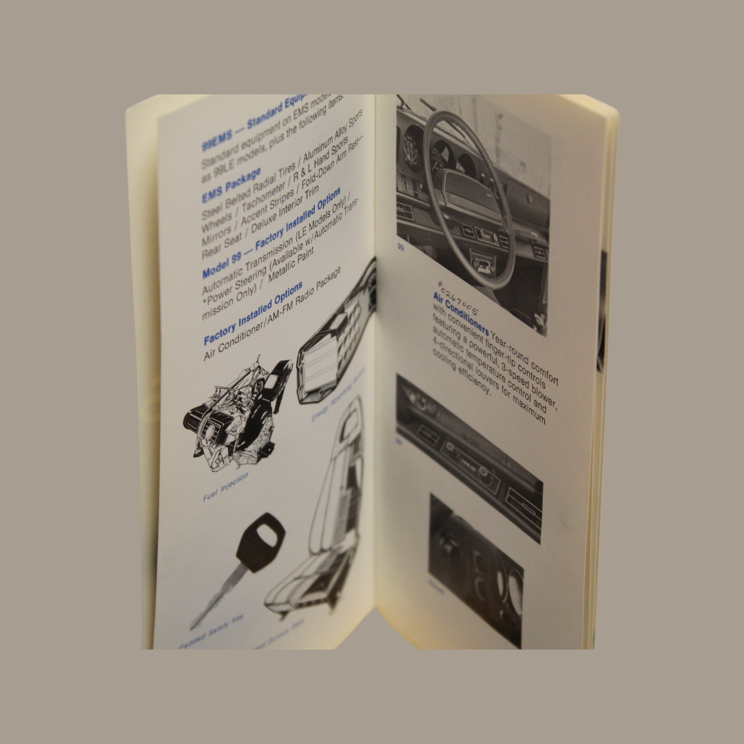 Vintage Saab Style with Accessories Brochure – Factory Options & Customization Guide