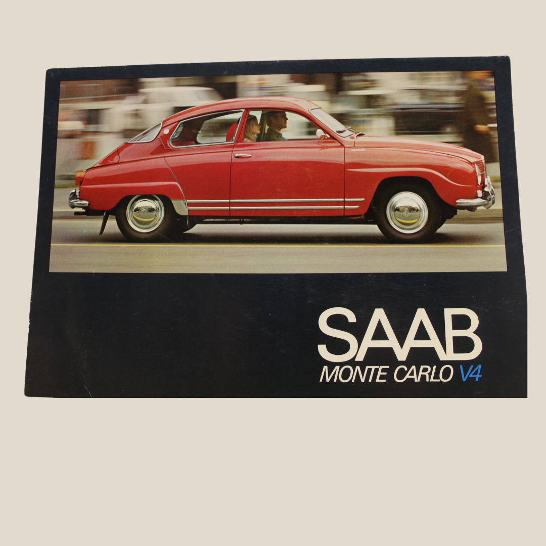 Vintage Saab Monte Carlo V4 Dealer Sales Brochure – Large Format