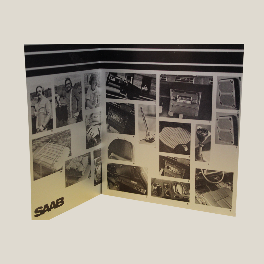 Vintage Saab Accessories Brochure – Factory Customization & Upgrade Guide