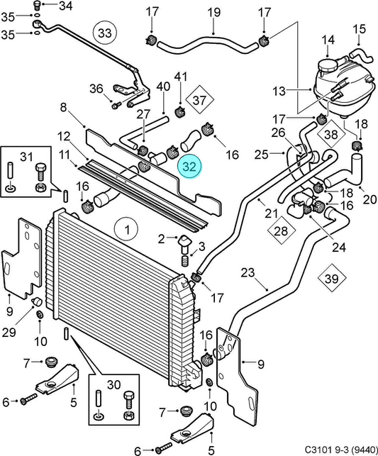 
Radiator, Expansion Tank & Hoses - 2003 to 2011, B207 